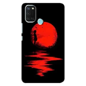 Летний Чехол на Realme C17 (Красный Закат)