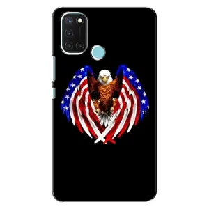 Чехол Флаг USA для Realme C17 (Крылья США)