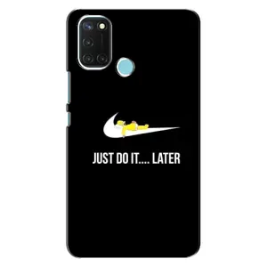 Силиконовый Чехол на Realme C17 с картинкой Nike (Later)