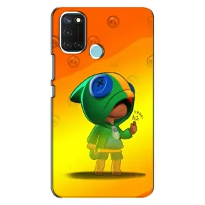 Чехол Бравл Старс для Realme C17 (LEON в кофте)