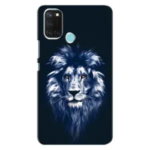 Чохол з картинкою на Realme C17 (Лев – синій)