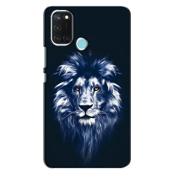 Чехол с рисунком «Лев - синий» для Realme C17 Чехол с рисунком «Лев - синий» для Realme C17