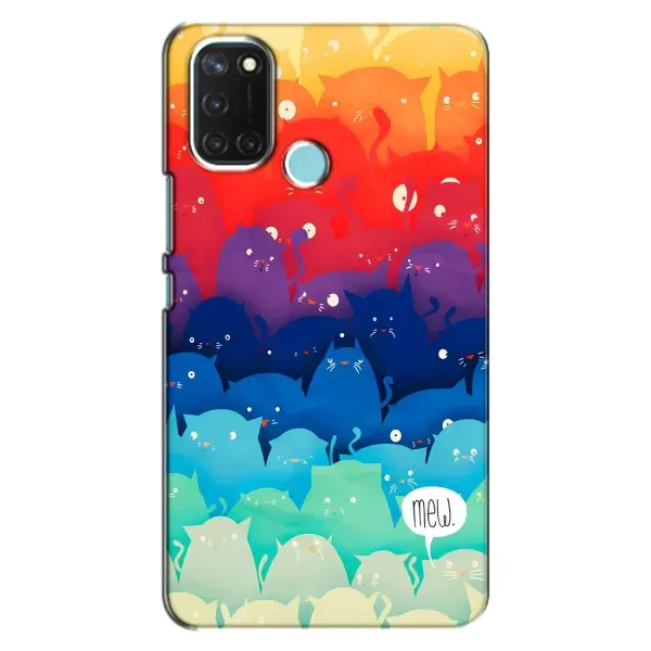 Чехол с рисунком «Mew» для Realme C17