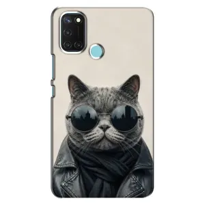 Чехол на тематику: Коты для Realme C17 (Модный кот)