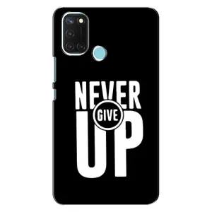 Силиконовый Чехол на Realme C17 с картинкой Nike (Never Give UP)