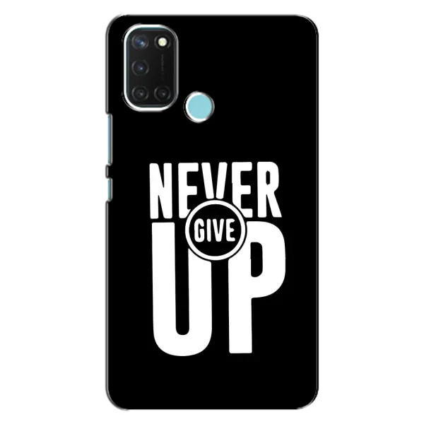 Чехол с рисунком «Never Give UP» для Realme C17 Чехол с рисунком «Never Give UP» для Realme C17