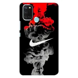 Силиконовый Чехол на Realme C17 с картинкой Nike (Nike дым)