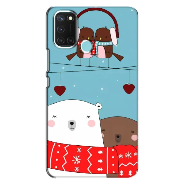 Чехол с рисунком «Новогодний медвеженок» для Realme C17 Чехол с рисунком «Новогодний медвеженок» для Realme C17