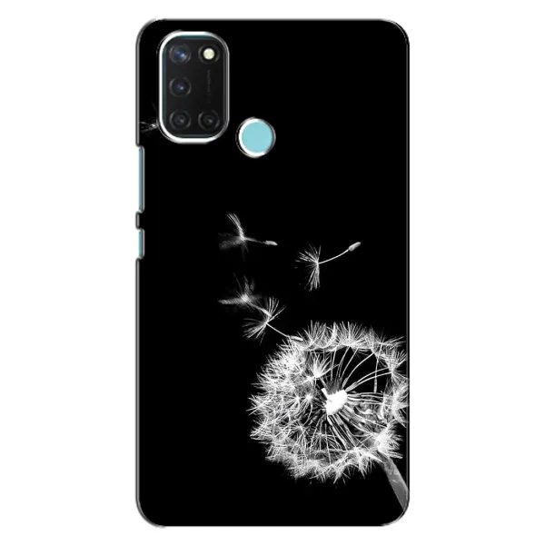 Чехол с рисунком «Одуванчик на чёрном» для Realme C17 Чехол с рисунком «Одуванчик на чёрном» для Realme C17