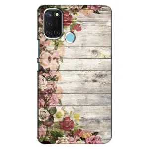 Чехлы с тематикой "ЦВЕТЫ" на Realme C17 (Плетущиеся цветы)