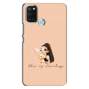 Силіконовый Чохол на Realme C17 з картинкой Модных девушек (З собакою)