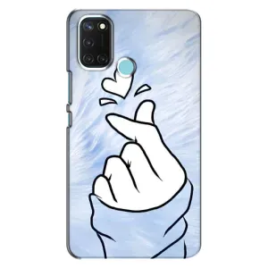 Чехлы (Знак сердечка) на Realme C17 (Сердечка знак)