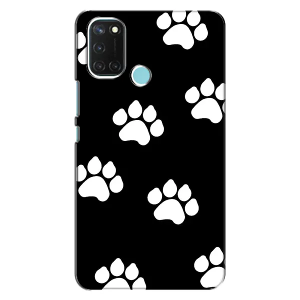 Чехол с рисунком «Следы собак» для Realme C17