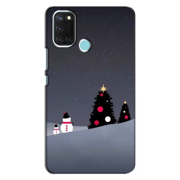 Чехол с рисунком «Снеговички» для Realme C17 Чехол с рисунком «Снеговички» для Realme C17