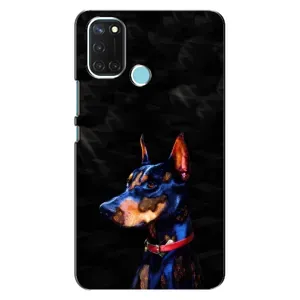 Бампер для Realme C17 с картинкой "Песики" (Собака Мопс)