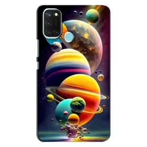 Чехол (ТПУ) с планетами на Realme C17 (Солнечна система)