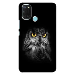 Чехлы с принтом СОВЫ для Realme C17 (Сова на чёрном)