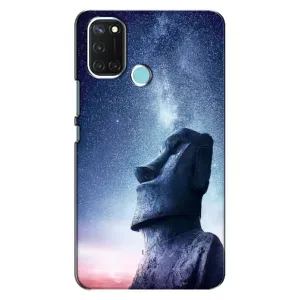 Силиконовые Чехлы (смешные стикеры) для Realme C17 (Статуя)