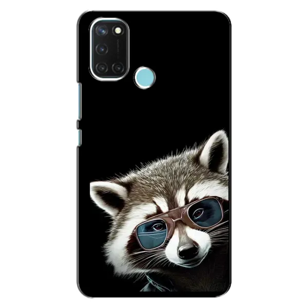 Чехол с рисунком «Стильный Енот» для Realme C17 Чехол с рисунком «Стильный Енот» для Realme C17