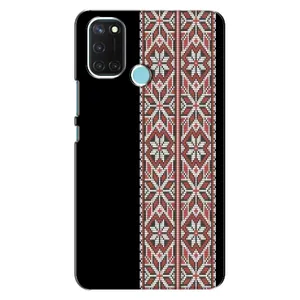 Силиконовый Чехол на Realme C17 с картинкой Вышиванки (Стильная вишиванка)