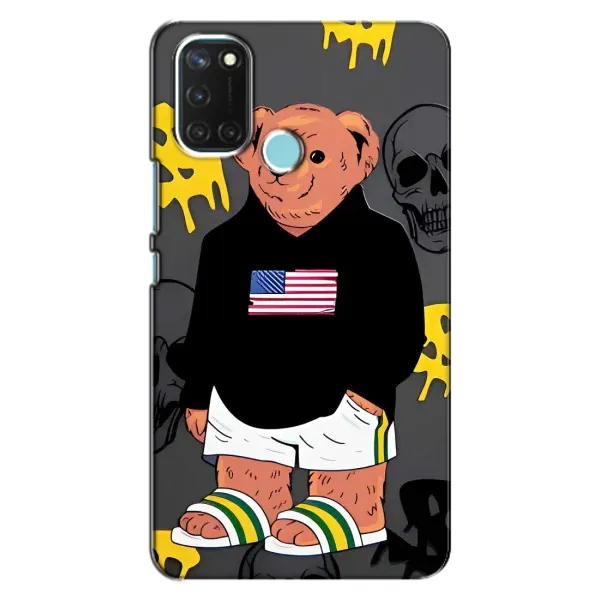 Чехол с рисунком «Teddy USA» для Realme C17