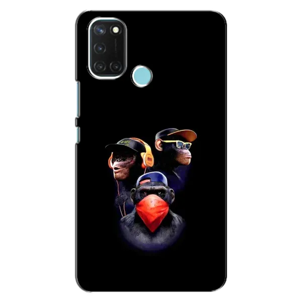 Чехол с рисунком «Три обезьяны» для Realme C17