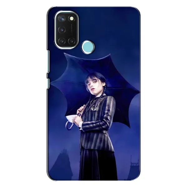 Чехол с рисунком «Уэнсдей с зонтом» для Realme C17 Чехол с рисунком «Уэнсдей с зонтом» для Realme C17