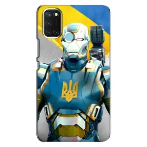 Силиконовый Чехол на Realme C17 (Я-Украина) (Украинский робокоп)