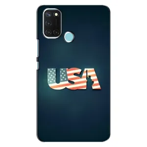 Чехол Флаг USA для Realme C17 (USA)