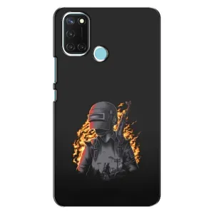 Чохол з картинкою "Герой Pubg" на Realme C17 (В полум'ї)