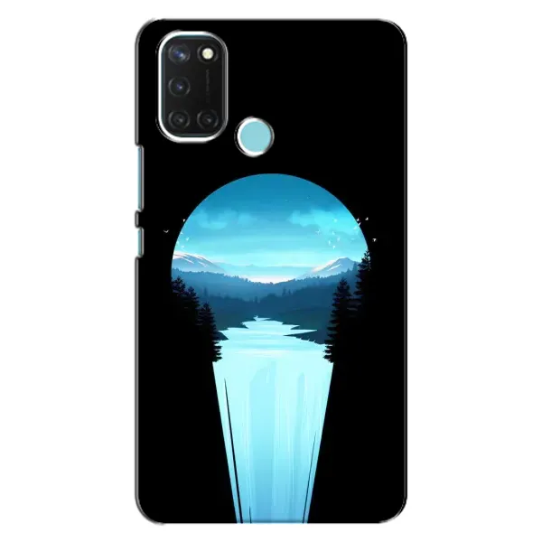 Чехол с рисунком «Синий Водопад» для Realme C17