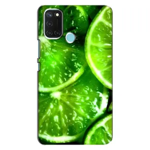 Чохол з зображенням смачної їжі для Realme C17 (Яскравий Лайм)