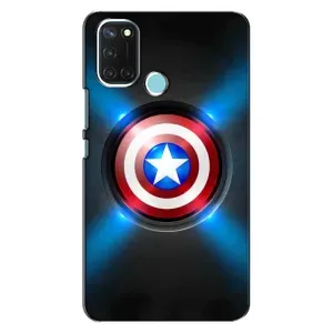 Чехол с Щитом Капитана Америки на Realme C17 (Яркий Щит Капитана)