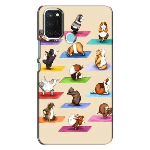 Чехол с рисунком «Ёга свинок» для Realme C17 Чехол с рисунком «Ёга свинок» для Realme C17