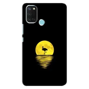 Летний Чехол на Realme C17 (Желтый Закат)