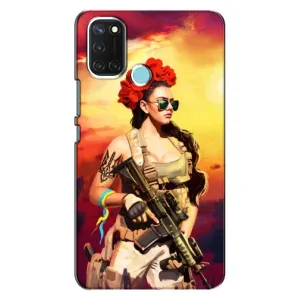 ЗСУ Чехлы (TPU) для Realme C17 (Женщина солдат)