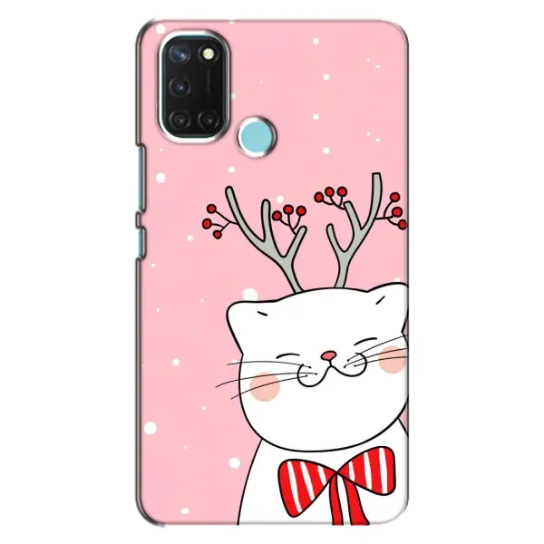 Чехол с рисунком «Зимний кот» для Realme C17 Чехол с рисунком «Зимний кот» для Realme C17