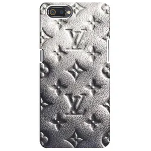 Текстурный Чехол Louis Vuitton для Реалми с2 (Бежевый ЛВ)