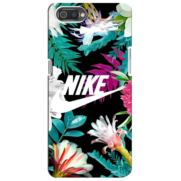 Чехол с рисунком «Цветочный Nike» для Realme C2 Чехол с рисунком «Цветочный Nike» для Realme C2