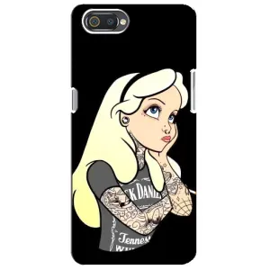 Чехол Стильные девушки на Realme C2 (Девушка обиделась)