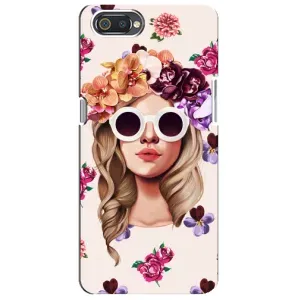 Чехол с картинкой Модные Девчонки Realme C2 (Девушка в очках)