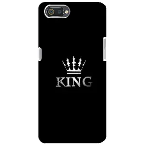 Чехол (Корона на чёрном фоне) для Реалми с2 (KING)