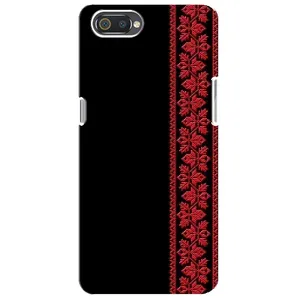 Силіконовый Чохол на Realme C2 (Червона вишиванка)