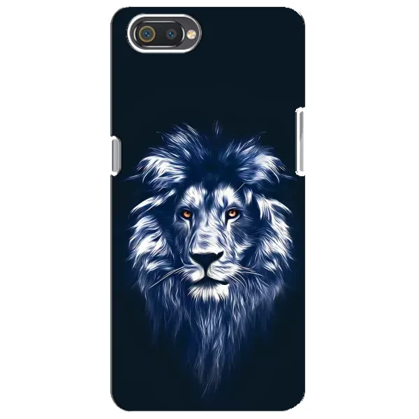 Чехол с рисунком «Лев - синий» для Realme C2