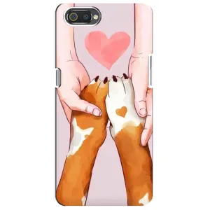Чехол (ТПУ) Милые собачки для Realme C2 (Любовь к собакам)