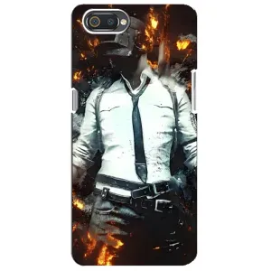 Чохол з картинкою "Герой Pubg" на Realme C2 (Man Пубг)