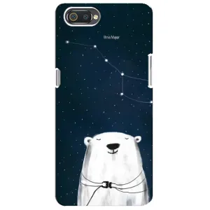 Силиконовый бампер с картинкой животных для Realme C2 (Медведица)