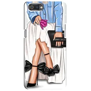 Силиконовый Чехол на Realme C2 с картинкой Стильных Девушек (Мода)