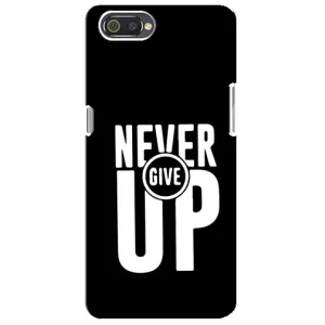 Силиконовый Чехол на Realme C2 с картинкой Nike (Never Give UP)