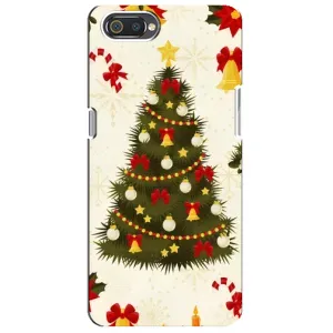 Чехол Новогодняя Елка на Realme C2 (Новогодний принт)